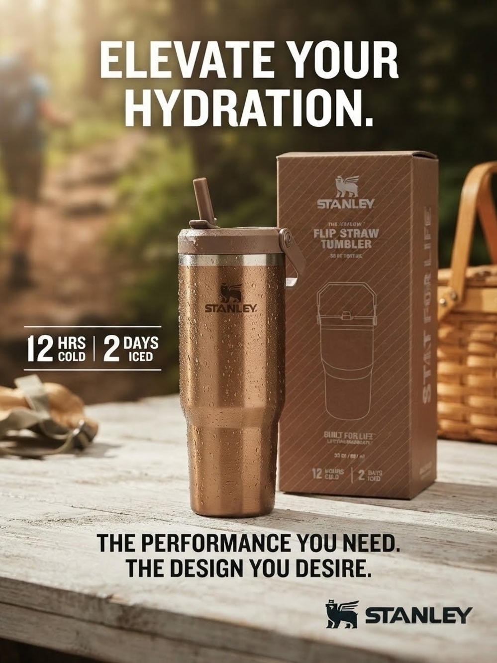 Stanley Flip Straw Tumbler - Bronze